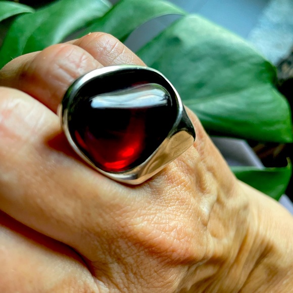 Uno de 50 Murano Glass Ring sz 6.5 - Picture 2 of 10